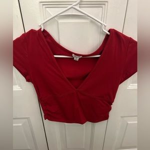 Garage small red short sleeve top